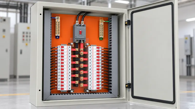 Quadro de distribuição bifásico