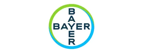 Logo Bayer — cliente da THE Montagens Industriais (obras industriais, instalações elétricas e manutenção predial)