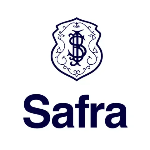 Logo Safra — cliente da THE Montagens Industriais (prestadoras de serviços, instalações elétricas e manutenção predial)