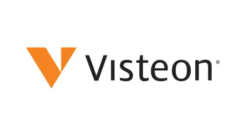 Logo Visteon — cliente da THE Montagens Industriais (obras industriais, instalações elétricas e manutenção predial)